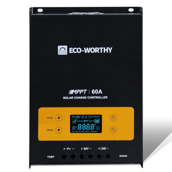 ECO-WORTHY 60A 12/24/36/48V MPPT OLED Display Solar Charge Controller Regulator