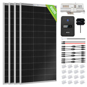 ECO-WORTHY 400W 12V (4x100W) Complete MPPT Off Grid Solar Kit