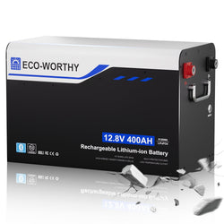 ECO-WORTHY EnergyRock 12V 400AH Metal Case LiFePO4 Lithium Battery with Bluetooth and Low-Temp Protection