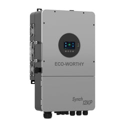 ECO-WORTHY Synch 12KP Split-Phase Solar Hybrid Inverter | 48Vdc to 120Vac/240Vac | 13200W@550V PV Input